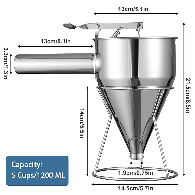 Batter Dispenser™ Effortless Baking
