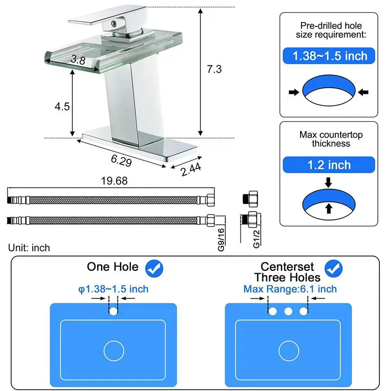 Waterfall Bathroom Faucet™. Improves Atmosphere and Comfort